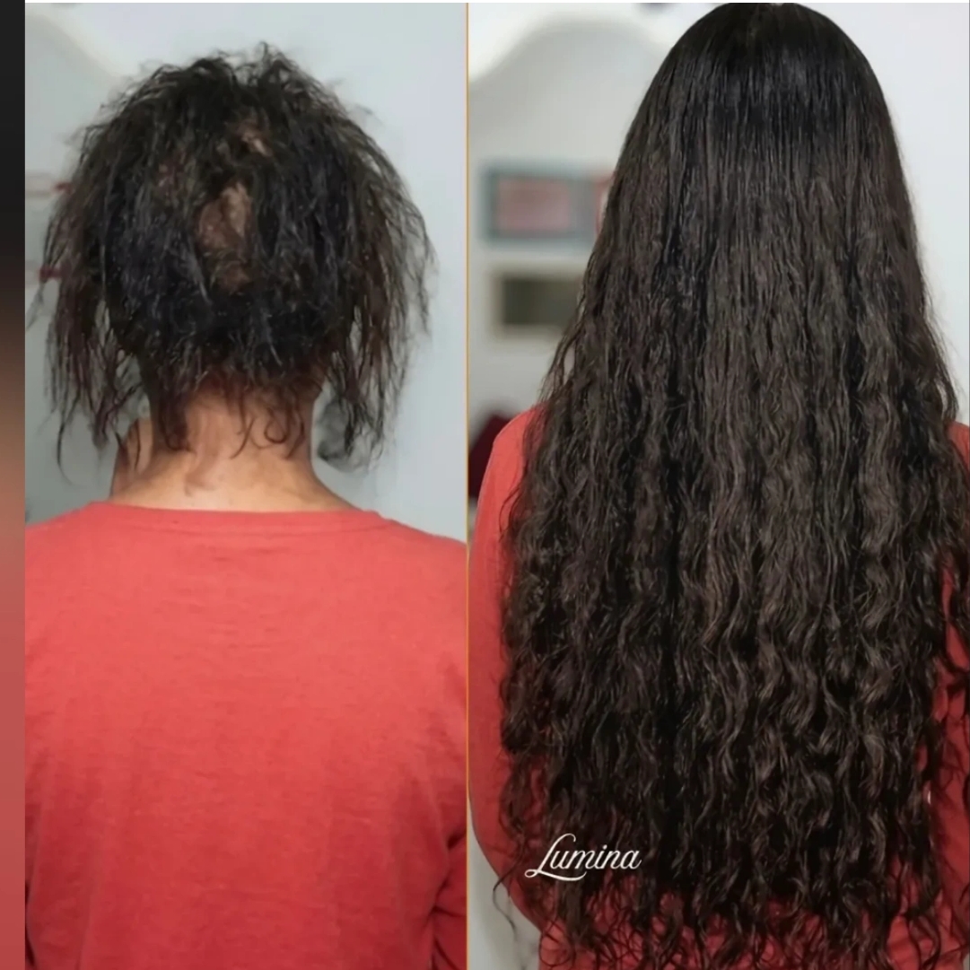 aplicação de mega hair. ( ponto americano)