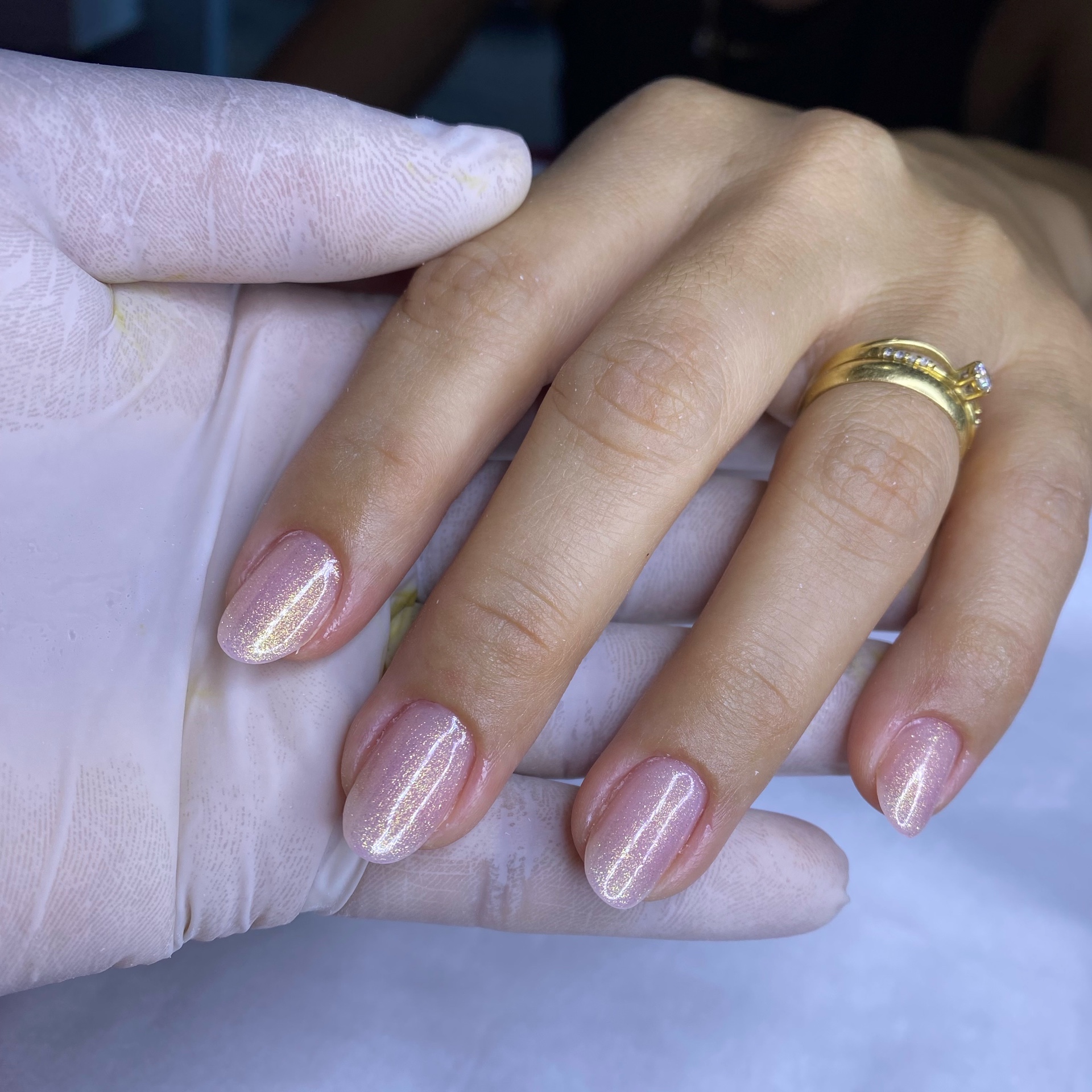Aplicação banho de gel simples