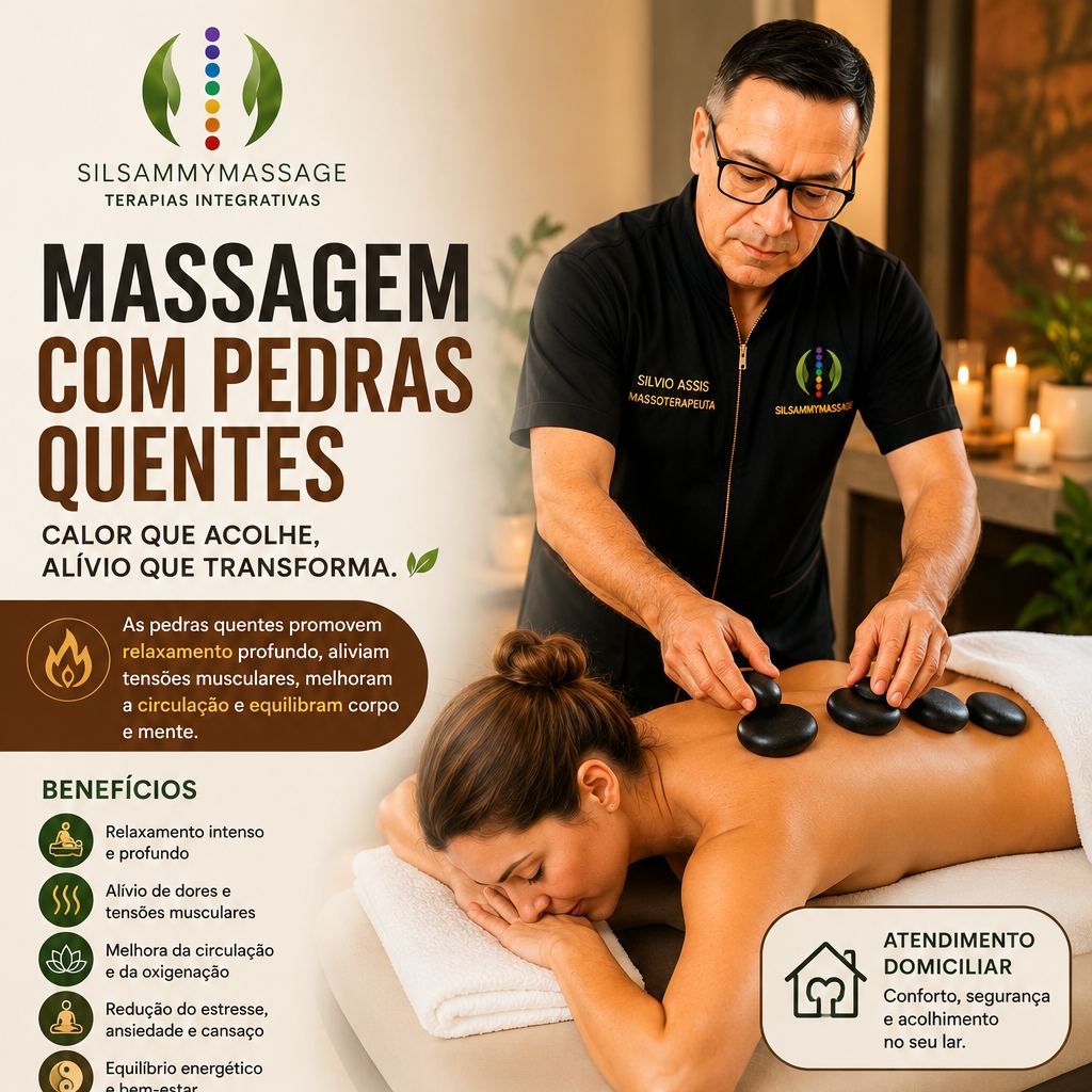 Massagem com Pedras Quentes
