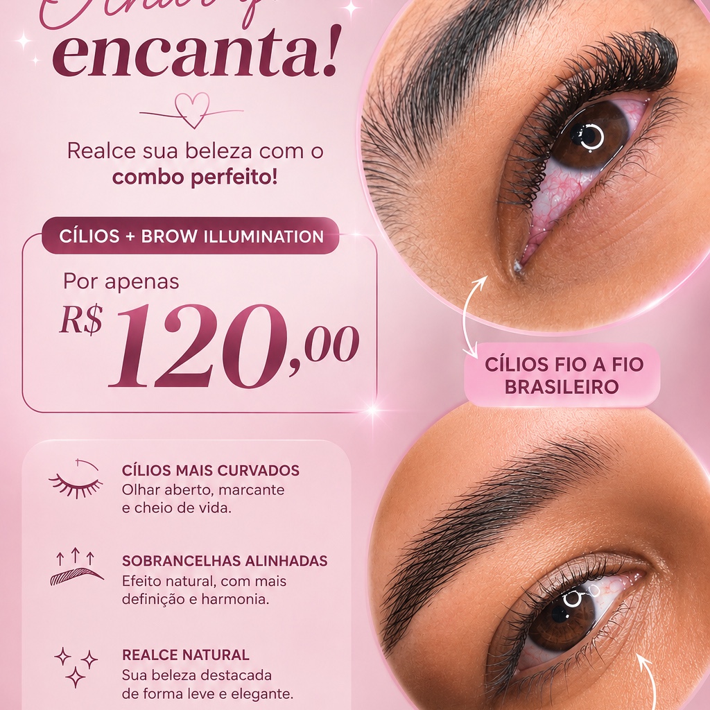 combo cílios brow