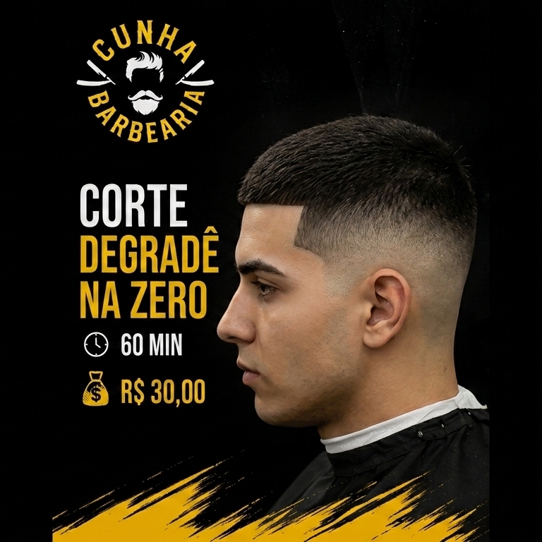 Corte degradê na zero