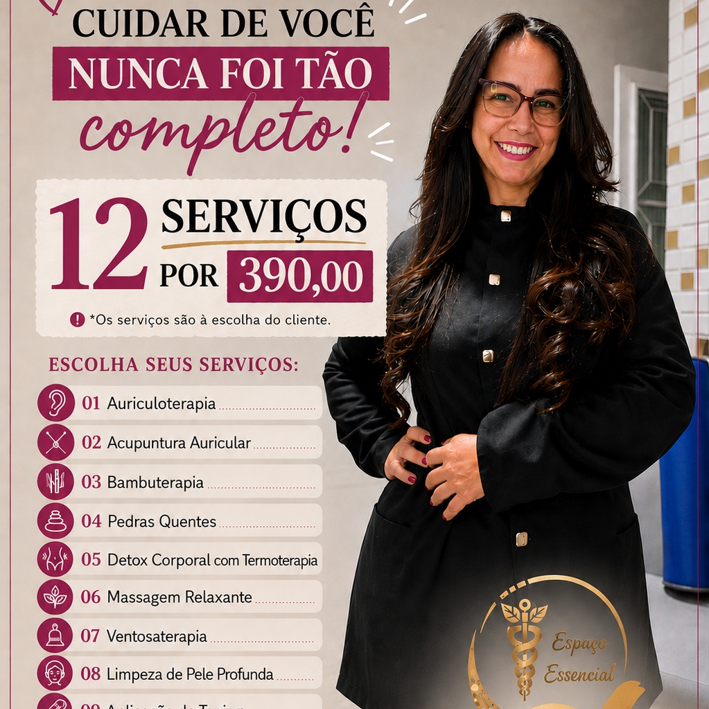 12 serviços a escolha dos disponíveis.
